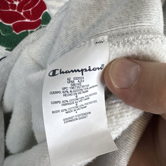 Champion Reverse Weave Rose Bowl Hoodie Champion 1997 Men’s Large - Picture 7 of 7